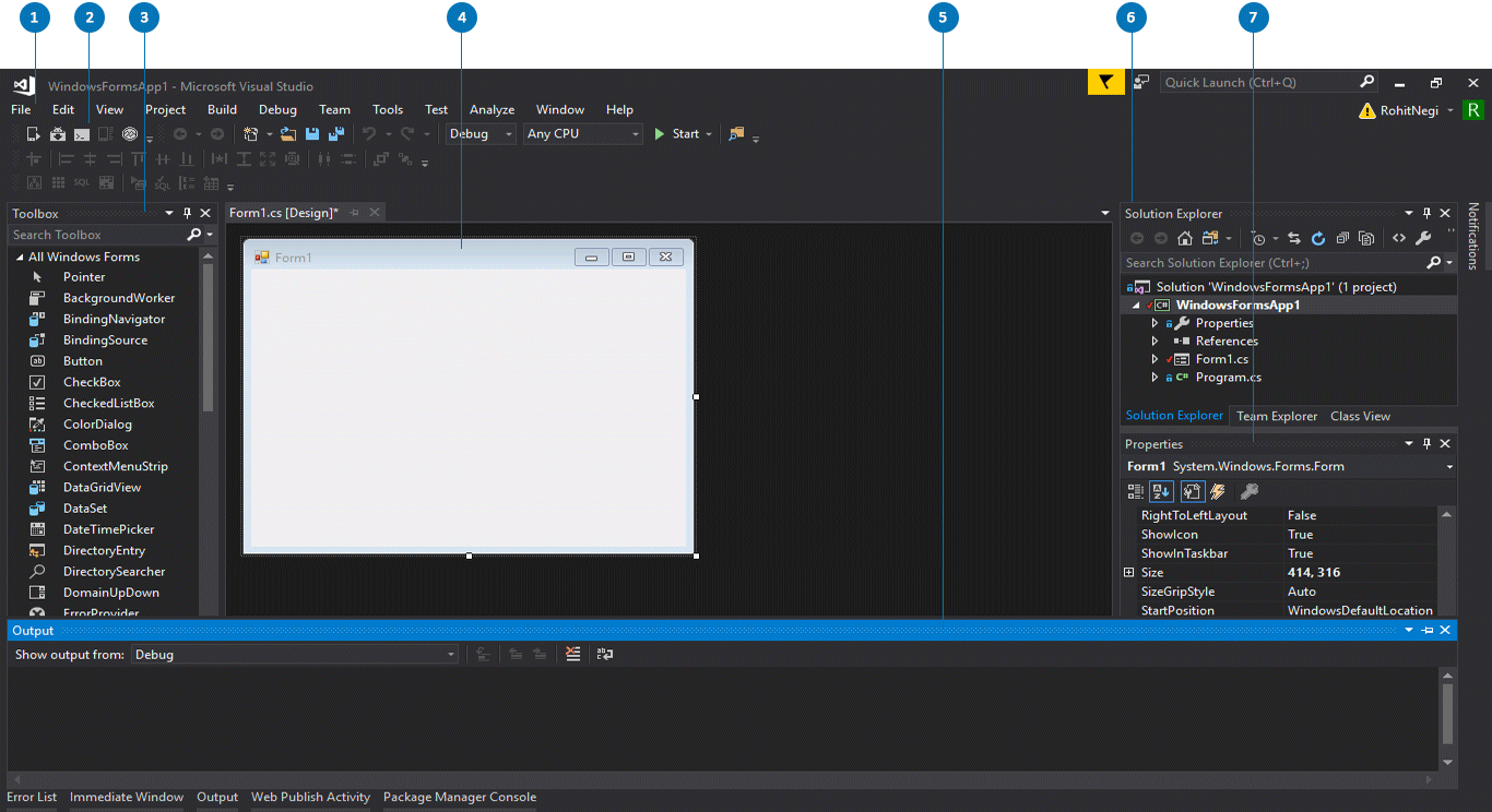 Visual Studio GUI-UK Academe